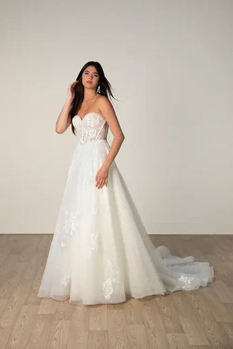 Essense of Australia 7975 #0 default (IV-BC) IVORY LACE TULLE & ROYAL ORGANZA OVER BISCOTTI GOWN thumbnail