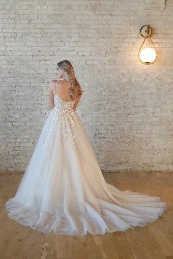 Essense of Australia 7550 #1 (IV-BC) Ivory Lace and Tulle over Biscotti Gown thumbnail