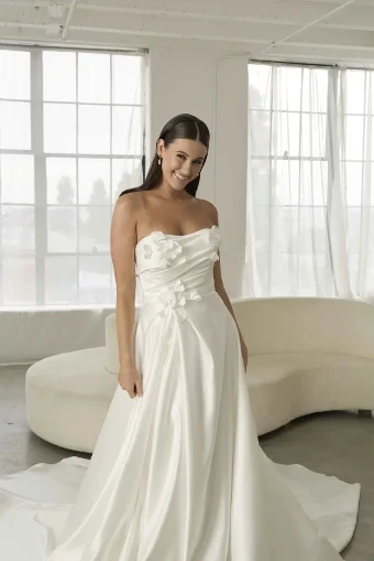 Serene by Madi Lane Ethan SR2523NL (No Lace, With Split) #1 Ivory thumbnail